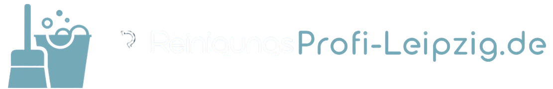 Weißes Logo Reinigungsfirma ReinigungsProfi Leipzig