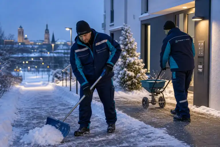 Winterdienst durch ReinigungsProfi in Leipzig